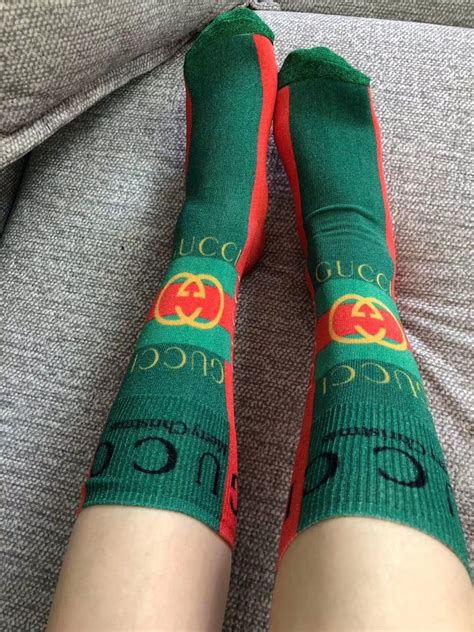 gucci socks ladies|gucci thigh high socks.